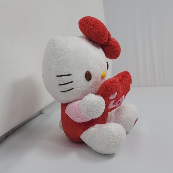 Hello Kitty Sanrio Valentine's Day Plush Heart Love 2011 Nakajima Rare Red Pink - Picture 9 of 9